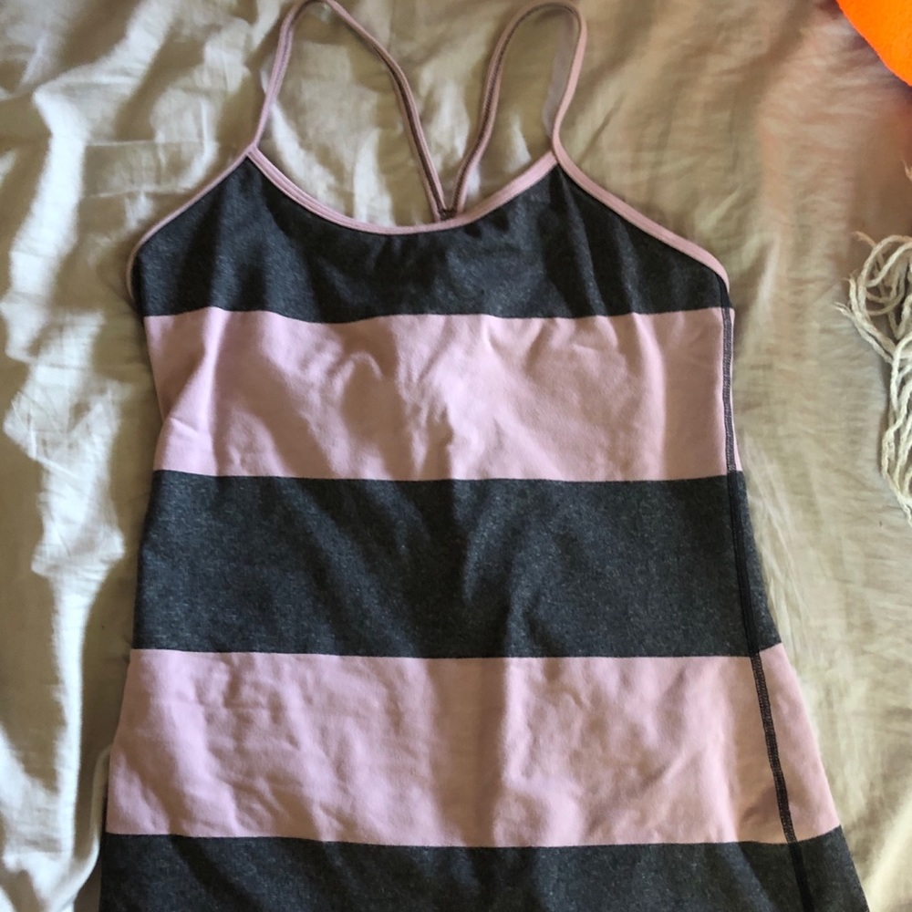 Lululemon purple and grey tank top